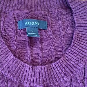 Alfani mens Rich burgundy Cowl Neck Sweater